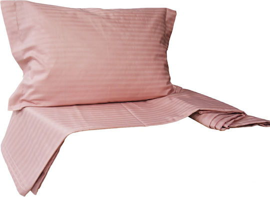 Decotelia Bettbezug-Set Übergröße mit 2 Kissenbezügen 220x240 Rosa