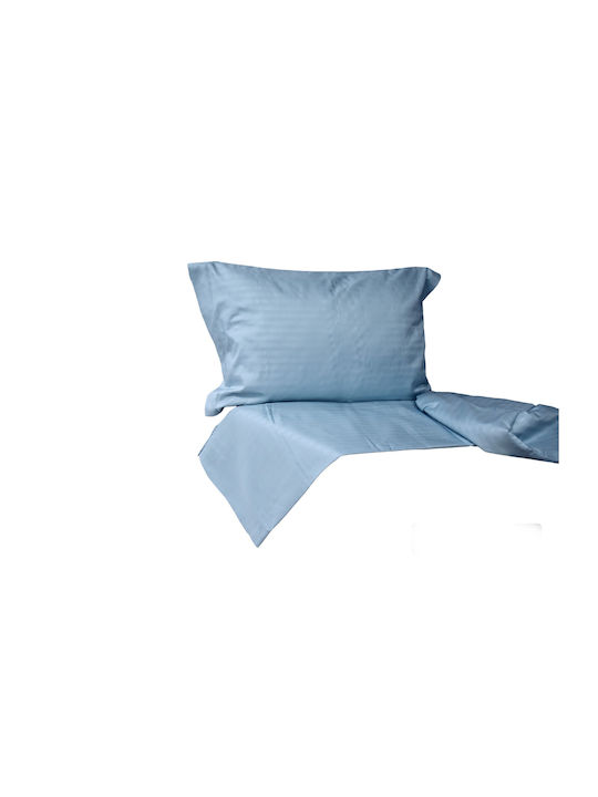 Decotelia Duvet Cover Set Queen with 2 Pillowcases 220x240 Blue