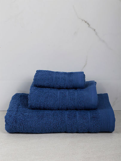 Sunshine Bath Towel Himburi 18 70x140cm Blue Weight 500gr/m²