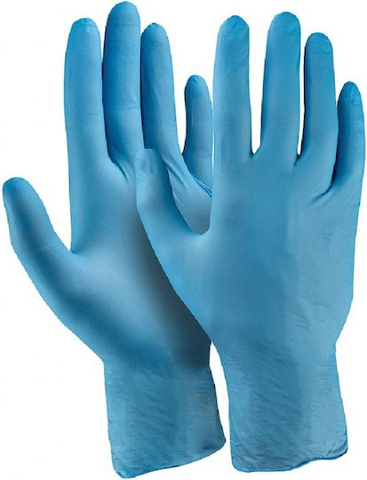 Active Gear Handschuhe Nitril Puderfrei in Blau Farbe 100Stück
