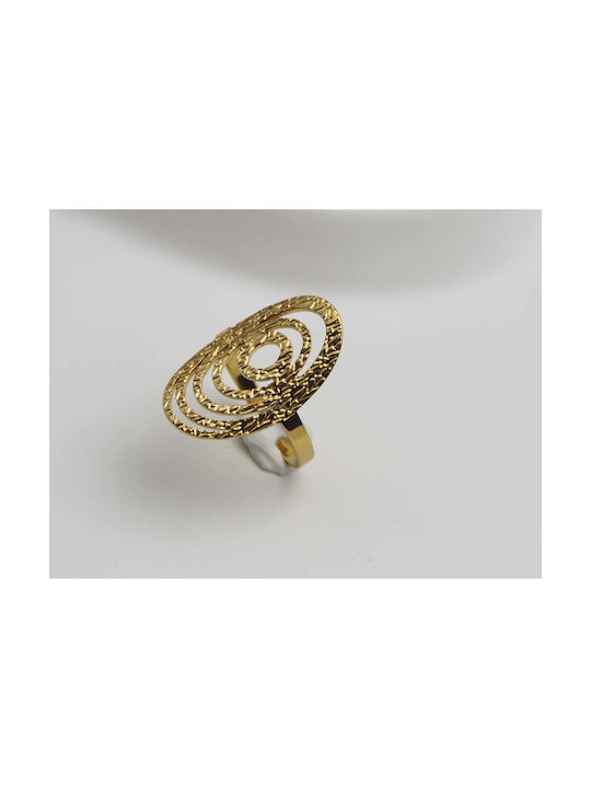 Women's Gold Plated Steel Ring