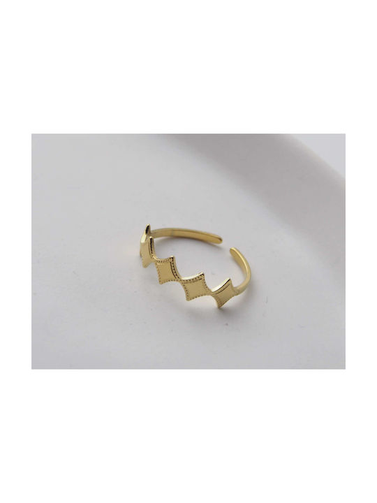 Women's Ring from Steel Gold Plated