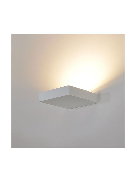 Luma Lamp Wall with Integrated LED and Warm White Light 14x14cm