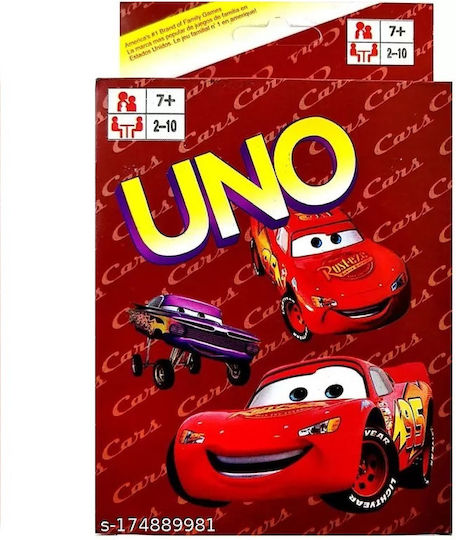 Board Game Uno Cars for 2-10 Players 7+ Years Old