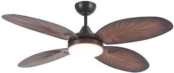 Luma 132cm με Φως Καφέ / Μαύρος 610-01412-20 Luma 132cm με Φως Καφέ / Μαύρος 610-01412-20