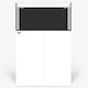Waterbox Aquariums Fish Aquarium Capacity 186lt with Filter and 90x50x45cm White