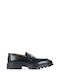 Men's Leather Boat Shoes Black