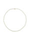 Drandakis Necklace from White Gold 14K with Pearls