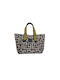 Fabric Women's Shoulder Bag Black