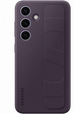 Samsung Standing Grip Umschlag Rückseite Silikon Dark Violet (Galaxy S24+)