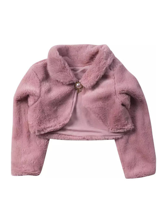 Kinderbolero Pelz Rosa