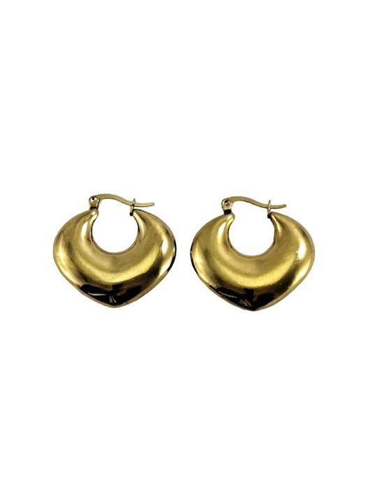 Earrings Hoops made of Steel Gold Plated