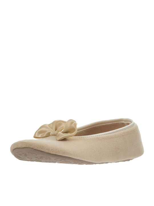 Mini Max Geschlossene Damen Hausschuhe Beige