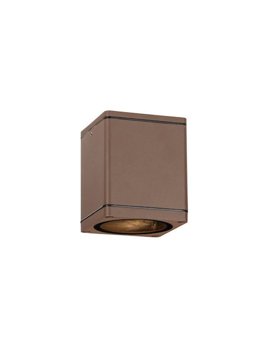 Aca Waterproof Outdoor Ceiling Spot GU10 in Brown Color LG2401GU10R