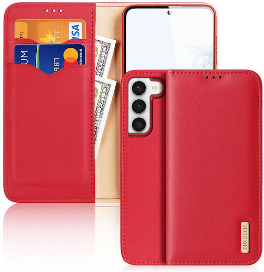 Dux Ducis Hivo Wallet Δερμάτινο Κόκκινο (Galaxy S24)