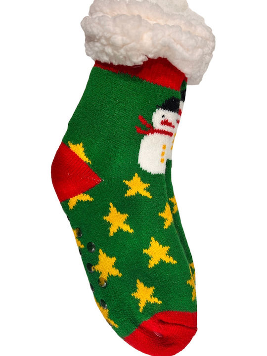 Christin Kids' Slipper Socks Green