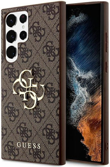 Guess Umschlag Rückseite Leder Braun (Samsung S24 Ultra)