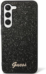 Guess Glitter Script Back Cover Πλαστικό Μαύρο ...