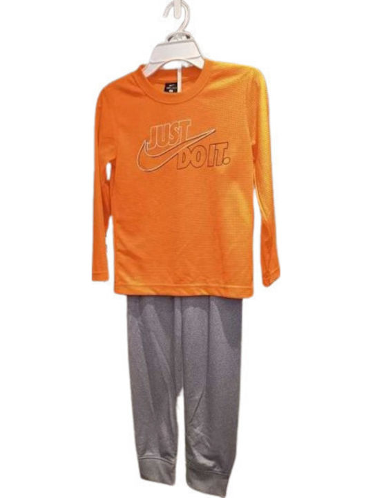 Nike Παιδικό Σετ Φόρμας Πορτοκαλί 2τμχ