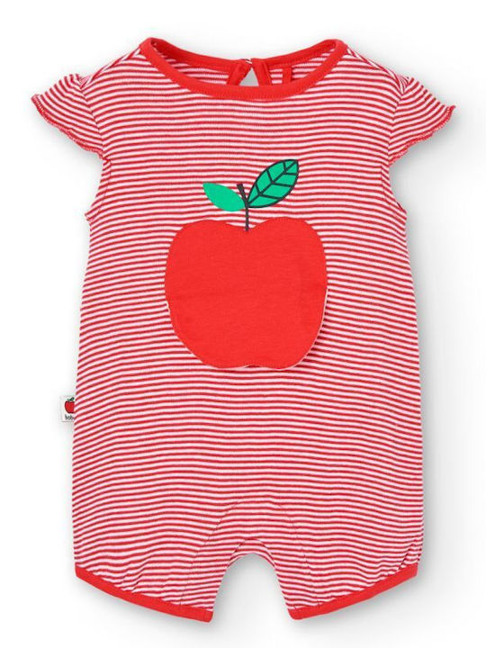 Boboli Baby Bodysuit Set Short-Sleeved Red