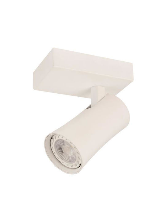 Eurolamp Single White Spot with GU10 Lamp Adapter