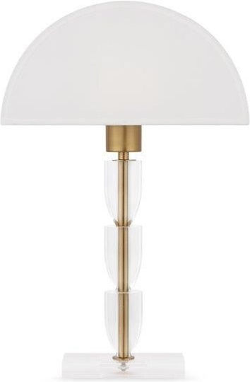 Maytoni Table Lamp with White Shade and Bronze Base