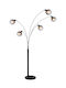 Globo Lighting Seymour Floor Lamp with Socket for Bulb E27 Black