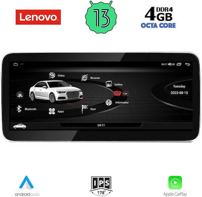 Lenovo Ηχοσύστημα Αυτοκινήτου για Audi A4 2009-2016 (Bluetooth/USB/AUX/WiFi/GPS/Apple-Carplay/Android-Auto) με Οθόνη Αφής 12.3"