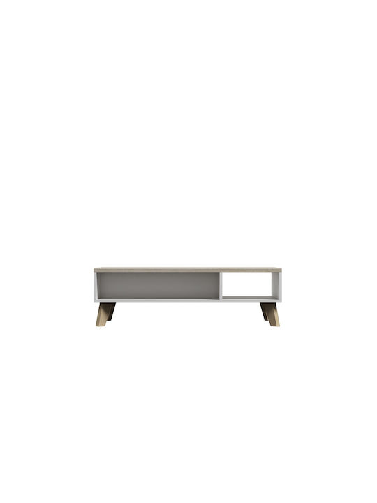 Rectangular Wooden Coffee Table White / Sonoma Oak