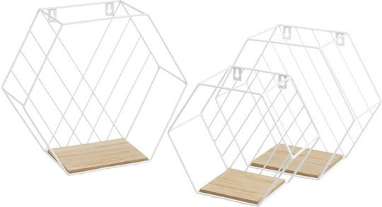 Ράφια (3τμχ) 31x13x28εκ. Λευκό