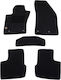 Autopataki Set of Front and Rear Mats 5pcs for Fiat Tipo Black