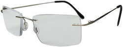 KRZ Lesebrille +2.75 in Gray Farbe KRZ111SIL275