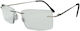 KRZ Lesebrille +2.00 in Gray Farbe KRZ111SIL200