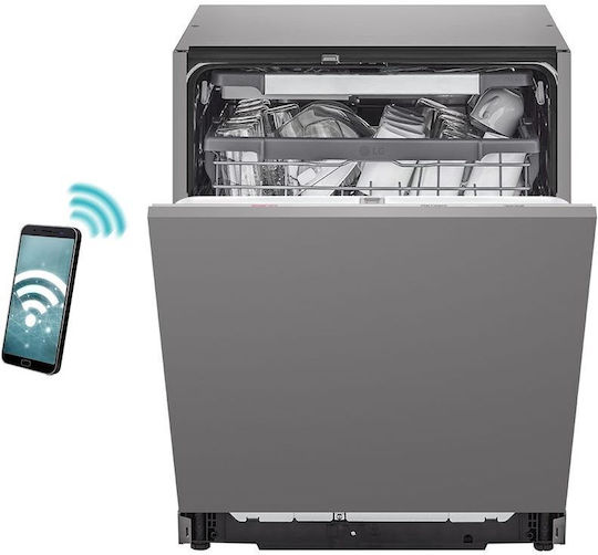 LG Vollintegrierter Geschirrspüler mit Wi-Fi für 14 Gedecke B59.8xH81.5cm