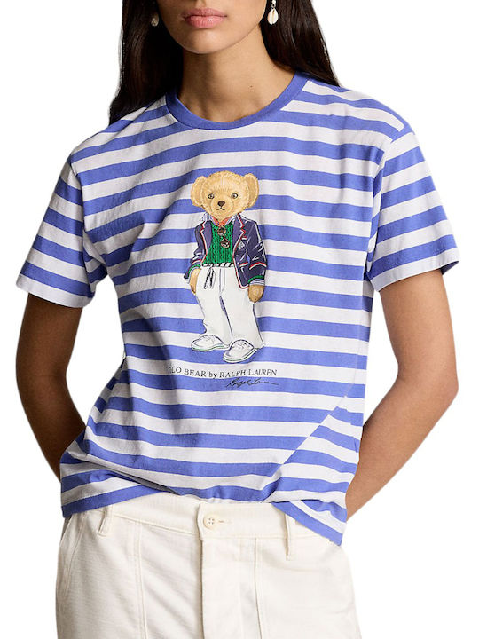 Ralph Lauren Bear Damen T-Shirt Gestreift Multicolor 211924300001
