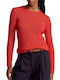 Ralph Lauren Women's Long Sleeve Sweater Cotton Red