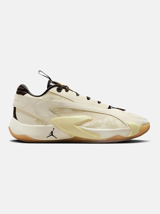Jordan Luka 2 Low Basketball Shoes Coconut Milk / Fossil / Lemon Drop / Black