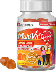 Forte Pharma MultiVit Gummies Πολυβιταμίνη 60 x 1 ζελεδάκια Forte Pharma MultiVit Gummies Πολυβιταμίνη 60 x 1 ζελεδάκια