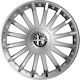 Versaco Set Capace De Roți Auto Crystal Compatibilitate Alfa Romeo 4 Bucăți 15 Argintii
