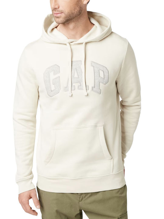 GAP Sweatshirt mit Kapuze Beige