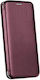Technovo Smart Magnet Book Piele artificială Burgundy (Samsung Galaxy A10s)