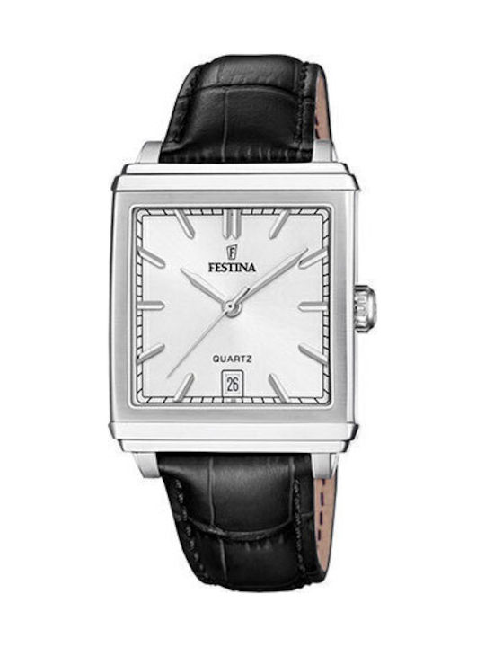 Festina Ανδρικό Ρολόι 33.3mm Μπαταρίας με Μαύρο...