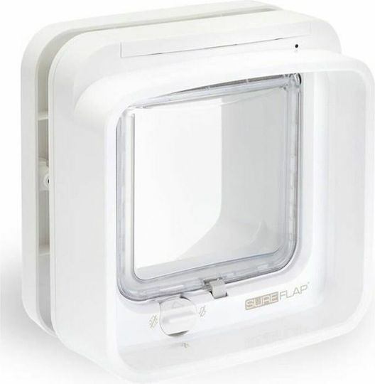 Sureflap Tür für Hunde aus Plastik in Weiß Farbe 25 x 25 x 25cm
