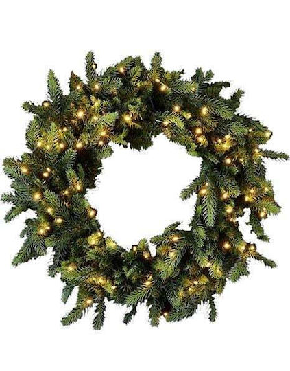 EDG Weihnachtsdekoration Kranz Beleuchtet mit Durchmesser 80cm.