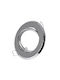 GloboStar DELTA Round Metallic Frame for Spot GU10 Silver 9.5x9.5cm. 1pcs