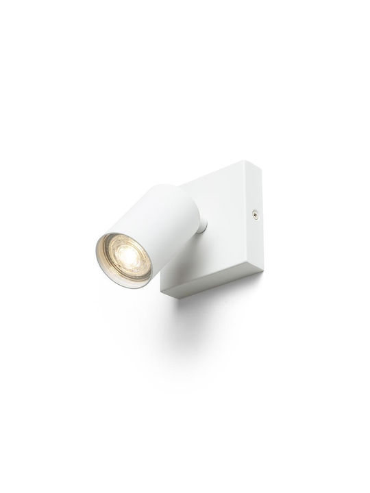 Rendl Light Studio Dude Sq Μονό Σποτ με Ντουί GU10 σε Λευκό Χρώμα