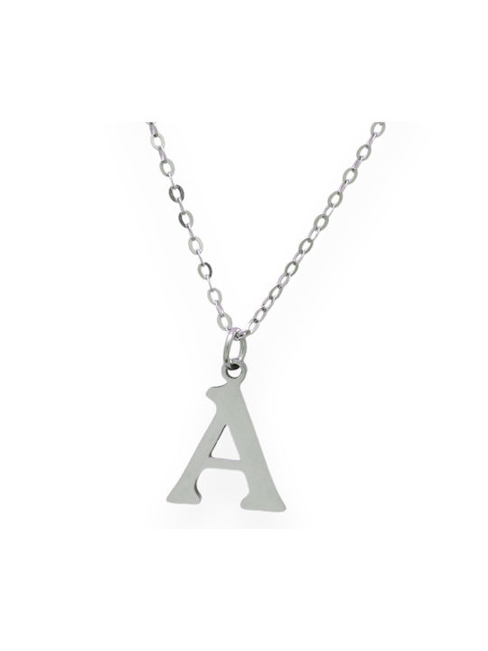 Goldjewels Halskette Monogramm aus Stahl