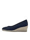 Damenplattformen Blau