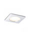 Rendl Light Studio Inez Sq Спот за Външен Таван с Вградено LED в Сребрист Цвят R10587