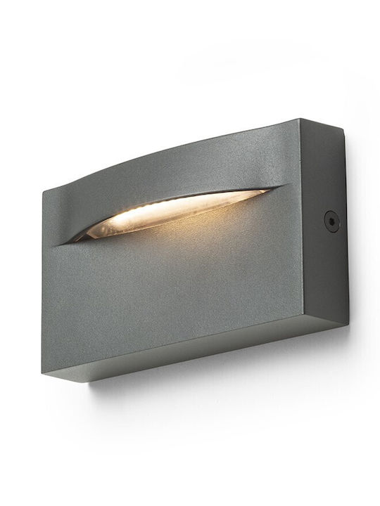 Rendl Light Studio Επιτοίχιο Εξωτερικό Φωτιστικό LED IP65 8W με Θερμό Λευκό Φως 13.5x4x7.5εκ.